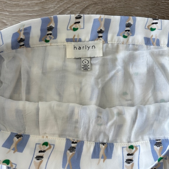 ANTHROPOLOGIE HARLYN BATHING BEAUTIES PLEATED SKIRT - Picture 3 of 4